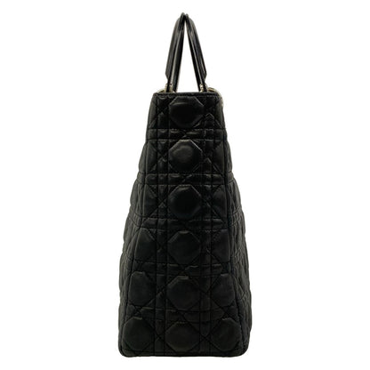 Dior Handbag Lady Large Bag Black Leather — view 2