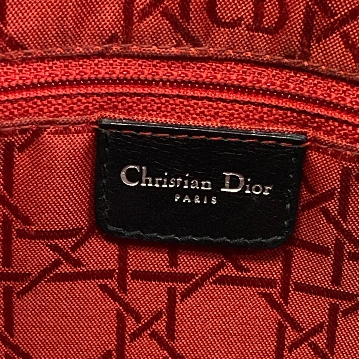 Dior Handbag Lady Large Bag Black Leather — view 8