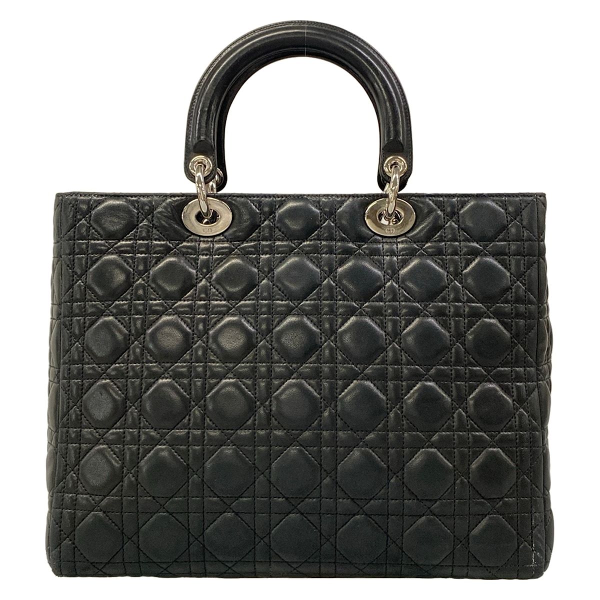 Dior Handbag Lady Large Bag Black Leather — view 3