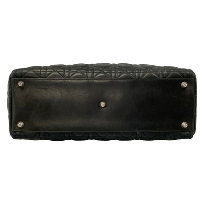 Dior Handbag Lady Large Bag Black Leather — view 5