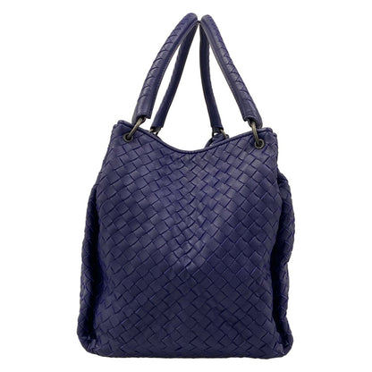 Bottega Veneta Tote Parachute Navy Leather — view 4