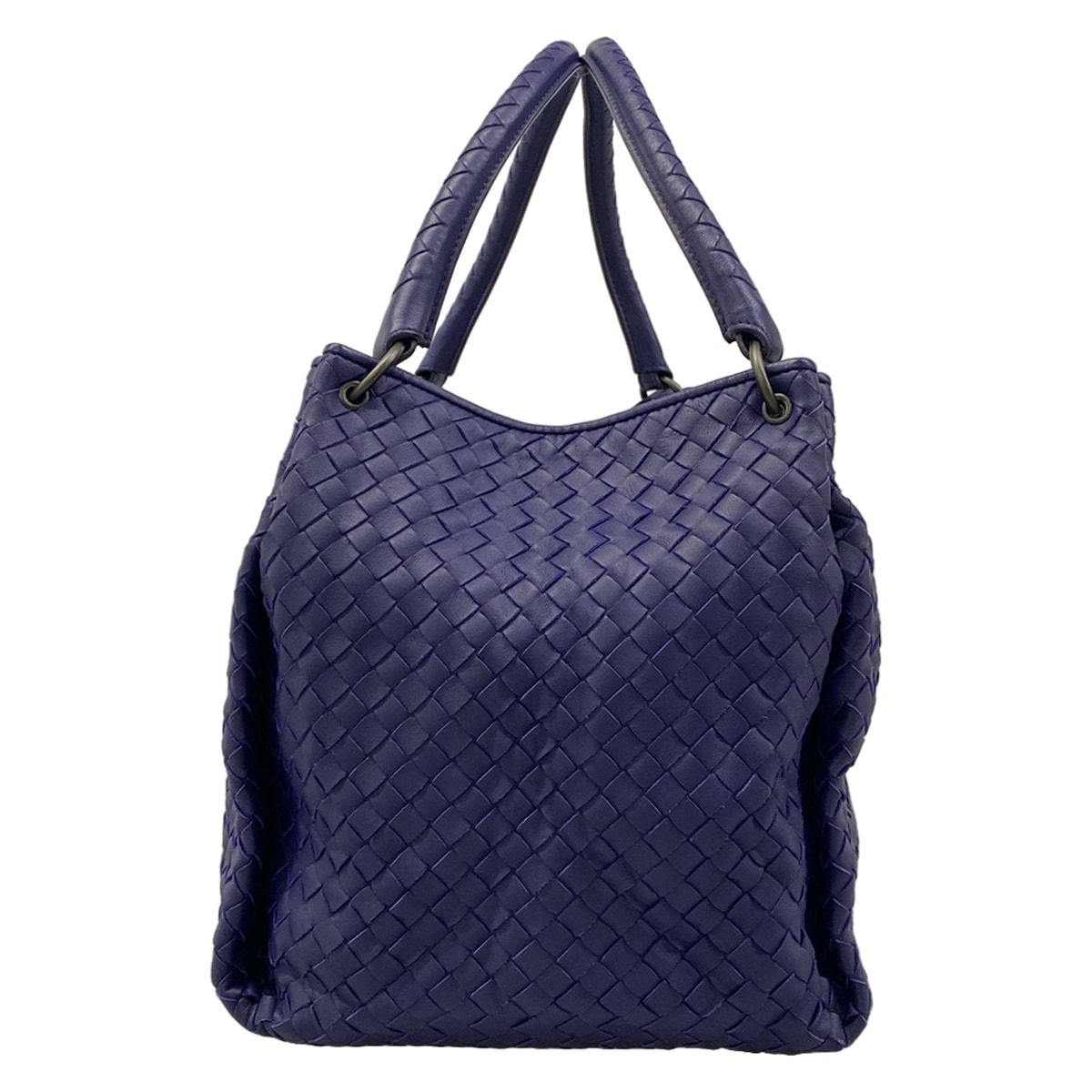 Bottega Veneta Tote Parachute Navy Leather — view 2