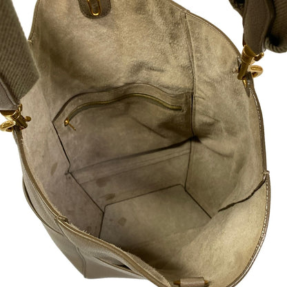 Celine Shoulder Bag Sangles Brown Leather — view 7
