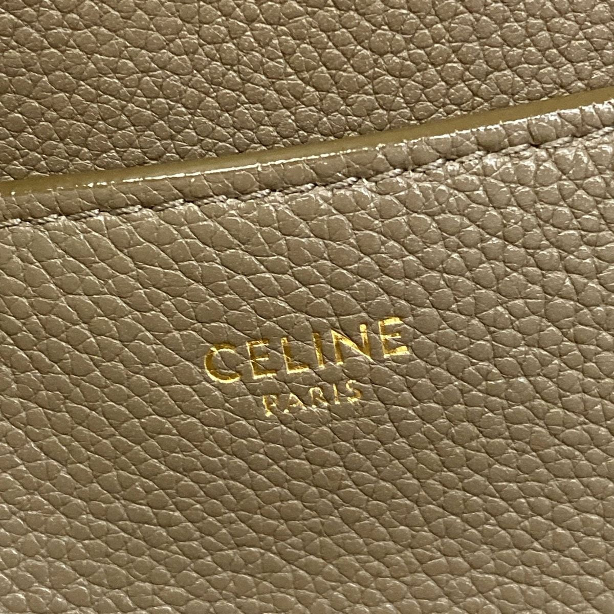 Celine Shoulder Bag Sangles Brown Leather — view 8