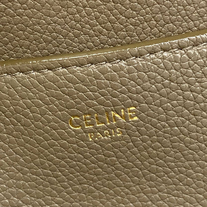 Celine Shoulder Bag Sangles Brown Leather — view 8
