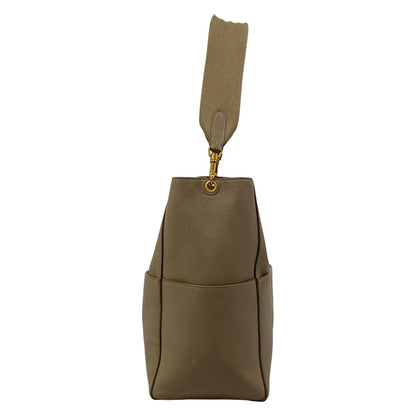 Celine Shoulder Bag Sangles Brown Leather — view 2