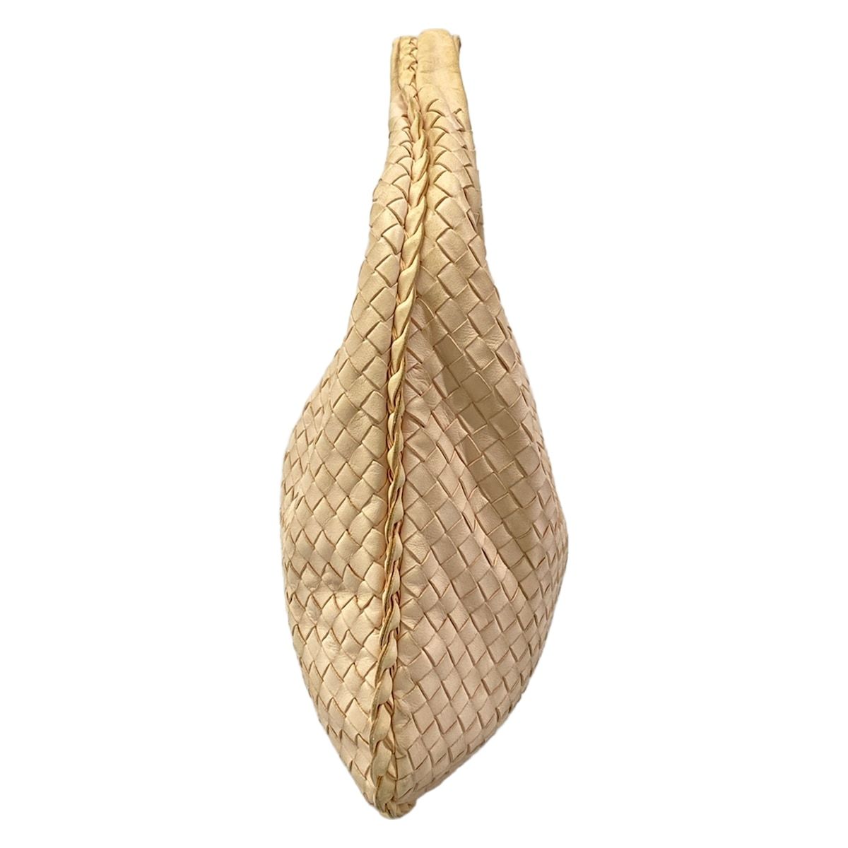 Bottega Veneta Shoulder Bag Beige Leather — view 4