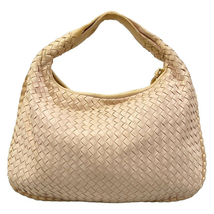 Bottega Veneta Shoulder Bag Beige Leather — view 3