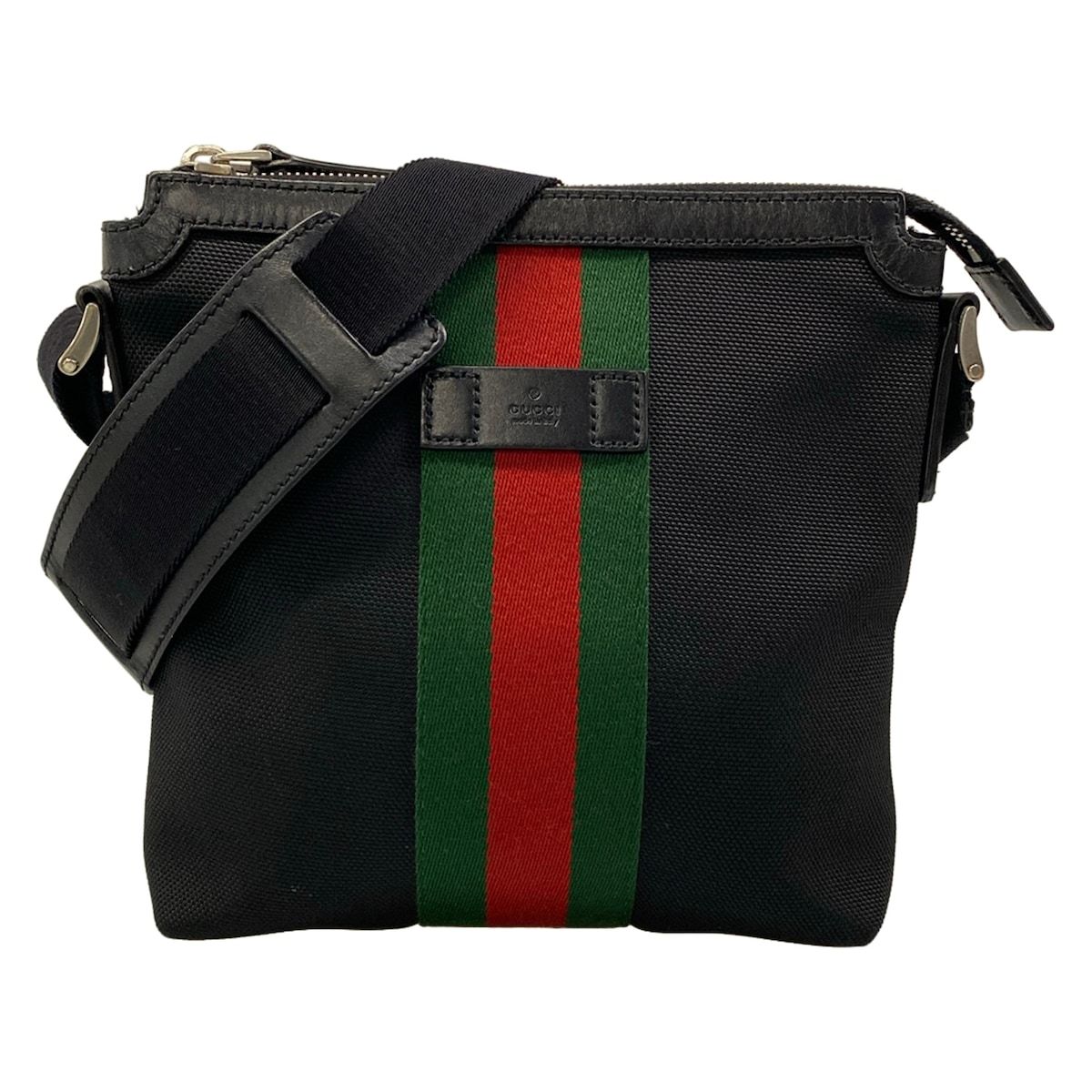 Gucci Shoulder Bag Sherry Black Leather