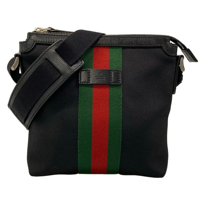 Gucci Shoulder Bag Sherry Black Leather