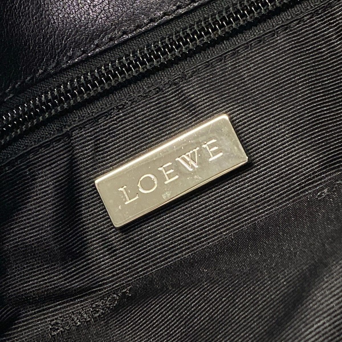Loewe Tote American Black Leather — view 8