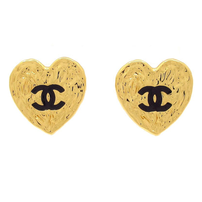 Chanel Earrings CC Logo Gold