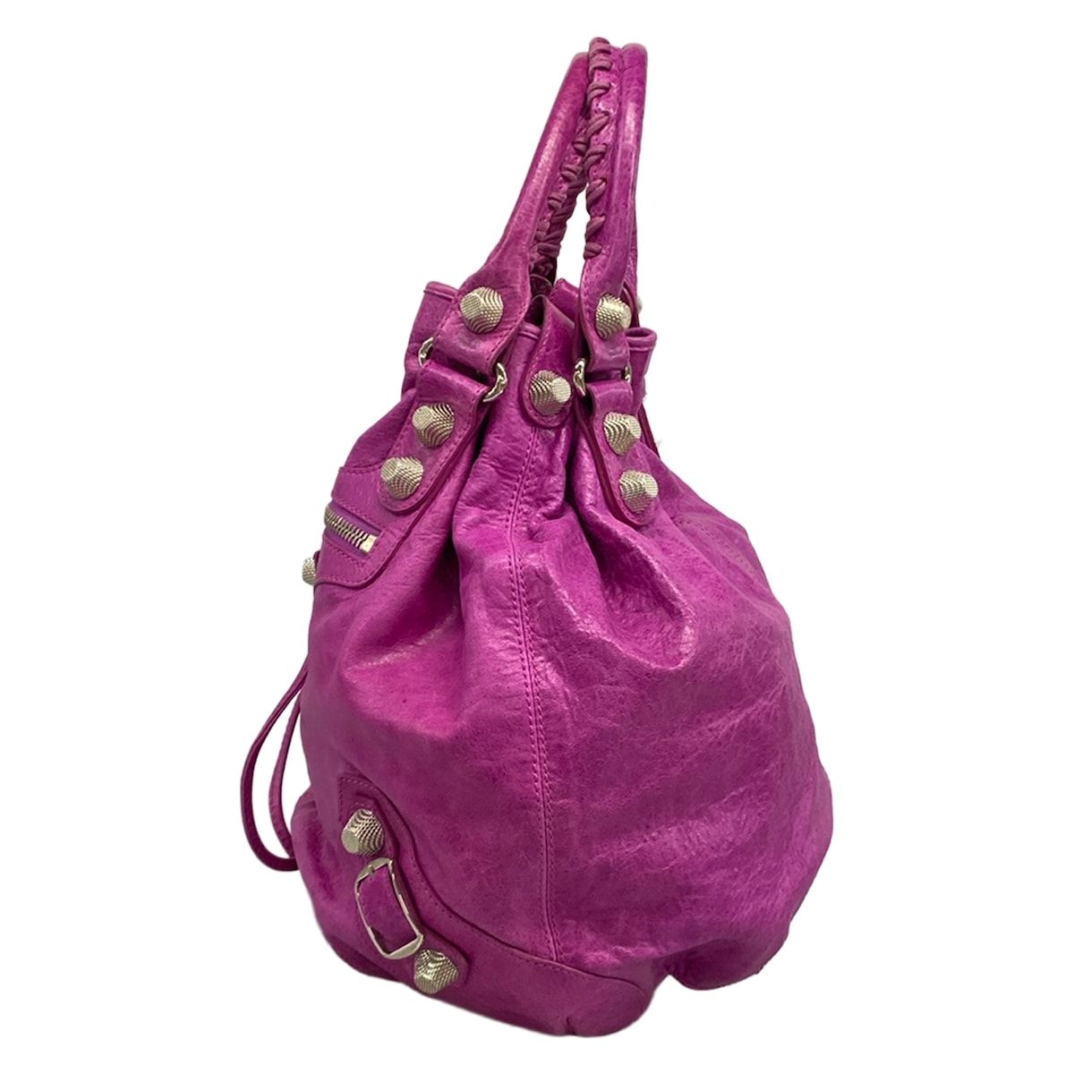 Balenciaga Tote the Giant Pom Pink Leather — view 4