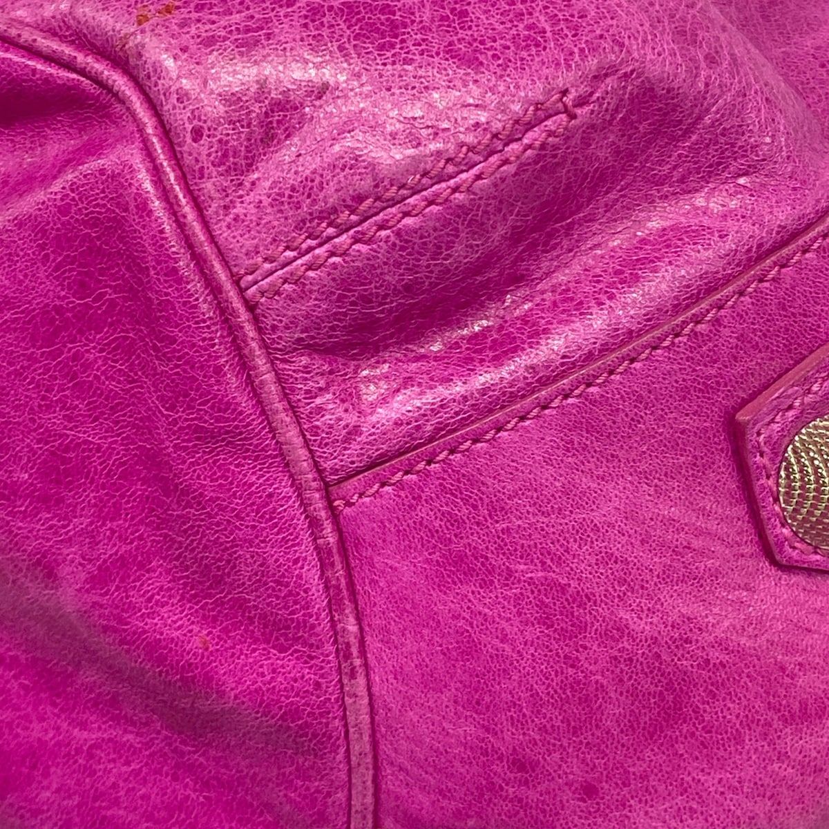 Balenciaga Tote the Giant Pom Pink Leather — view 6