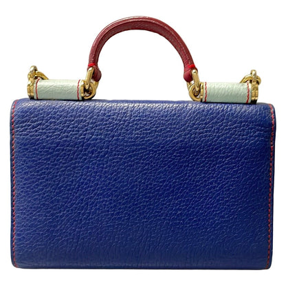 Dolce & Gabbana Mobile Phone Case Navy Gold Von Bag Leather — view 2