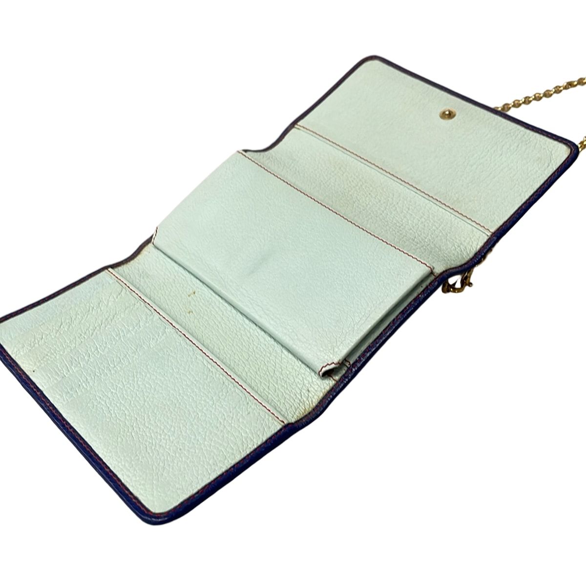 Dolce & Gabbana Mobile Phone Case Navy Gold Von Bag Leather — view 3