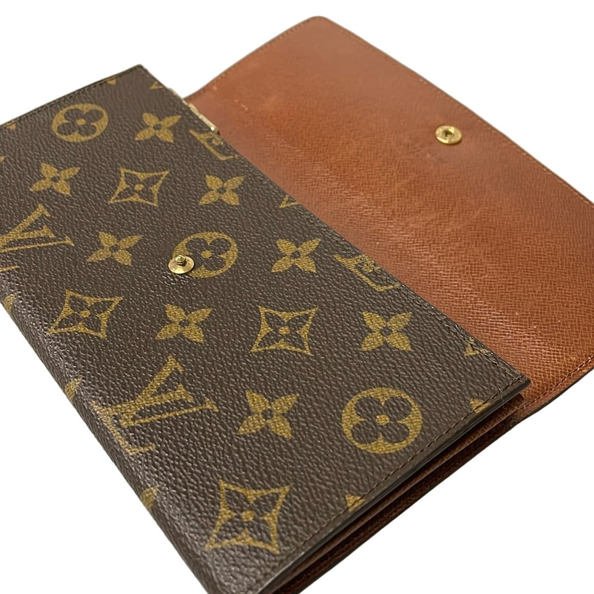 Louis Vuitton Wallet Monogram Pochette Porte Monet Cles Leather — view 3