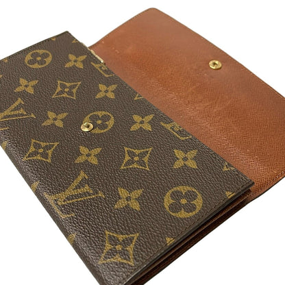 Louis Vuitton Wallet Monogram Pochette Porte Monet Cles Leather — view 3