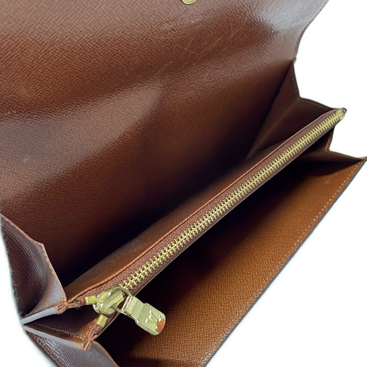 Louis Vuitton Wallet Monogram Pochette Porte Monet Cles Leather — view 6