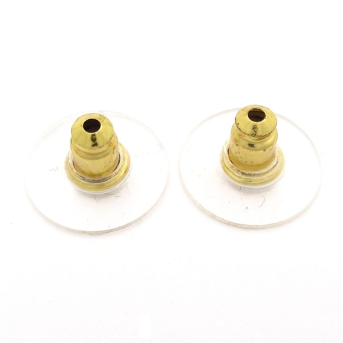 Chanel Earrings CC Logo Navy Gold — view 6