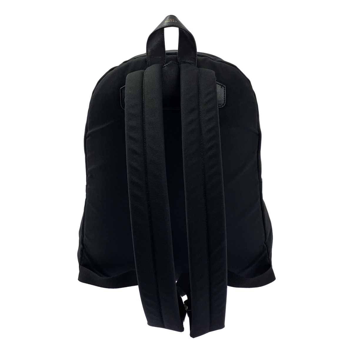 Celine Nylon Logo Zip Backpack Black — view 2