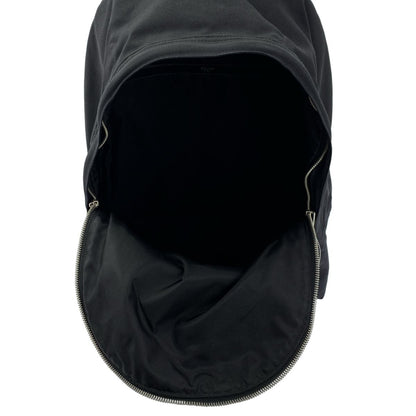 Celine Nylon Logo Zip Backpack Black — view 3