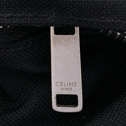 Celine Nylon Logo Zip Backpack Black — view 8