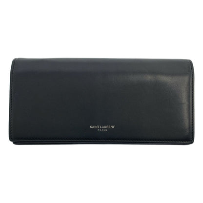 Saint Laurent Paris Leather Wallet Black