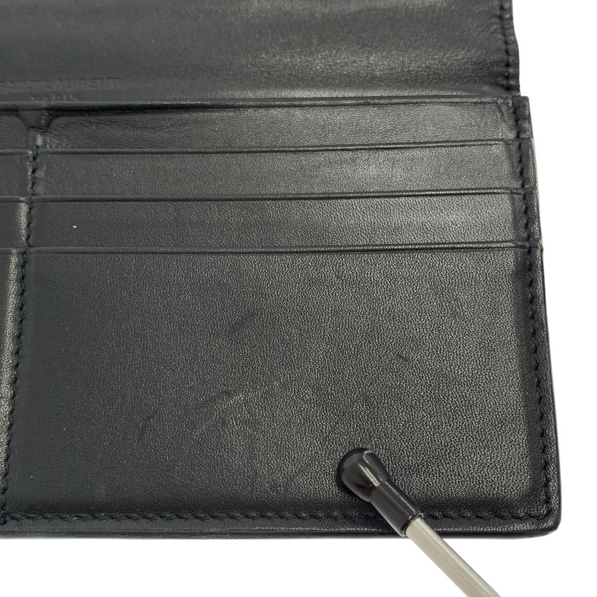 Saint Laurent Paris Leather Wallet Black — view 5