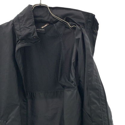 Balenciaga Boxy Wind Breaker Logo Windbreaker Jacket M Black — view 4