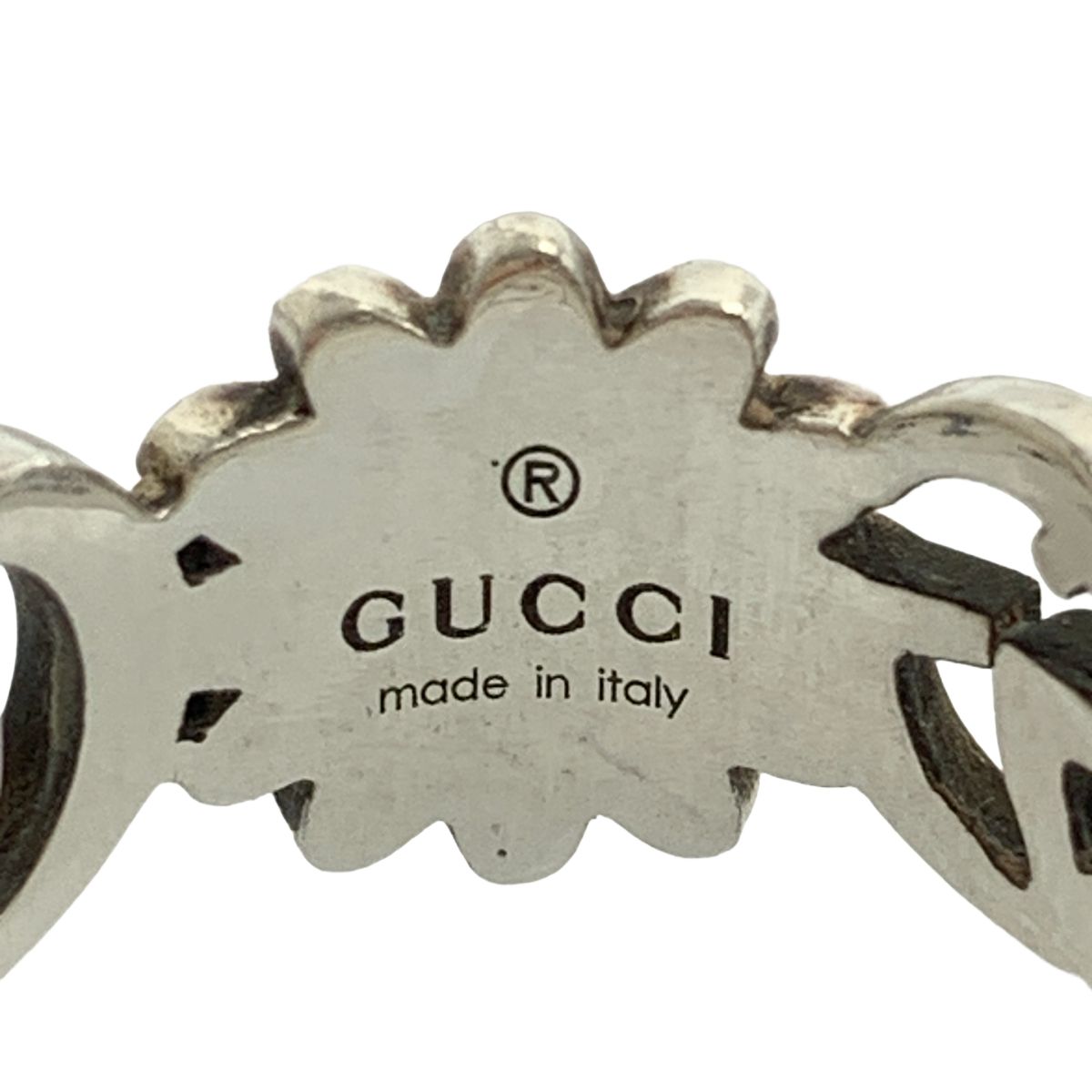 Gucci Marmont Double Mother of Pearl Turquoise Ring Silver — view 5