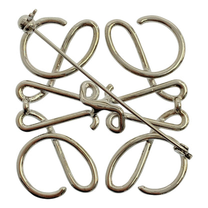 Loewe Metal Anagram Brooch Silver — view 4