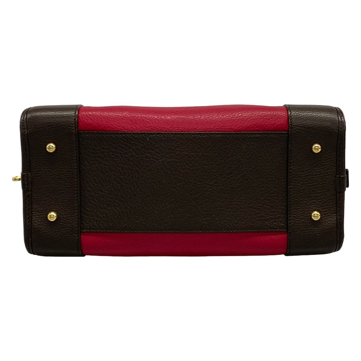 Loewe Handbag Amazona 28 Pink Gray Beige Dark Brown Leather — view 5