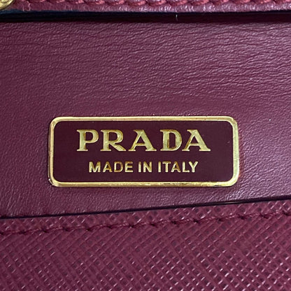 Prada Clutch Bordeaux Gold Studs Rhinestone — view 9