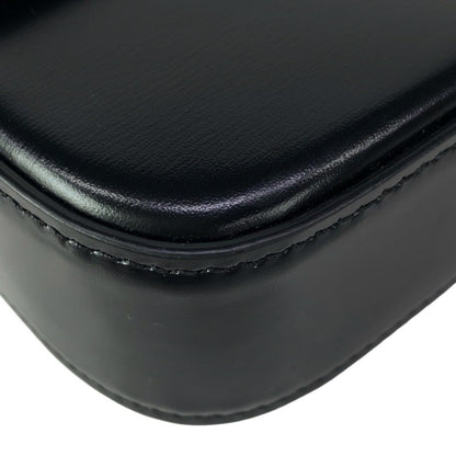 Celine Shoulder Bag Triomphe Claude Black Gold Leather — view 7