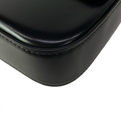Celine Shoulder Bag Triomphe Claude Black Gold Leather — view 6