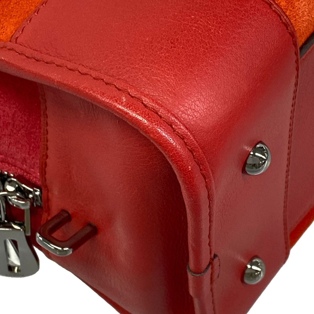 Loewe Handbag Amazona 28 Red Leather — view 6