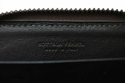 Bottega Veneta Card Case Coin Mini Wallet Intrecciato Leather Khaki Gray — view 8