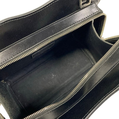 Saint Laurent Paris Handbag Light Gray Black Leather — view 7