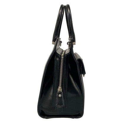 Saint Laurent Paris Handbag Light Gray Black Leather — view 2