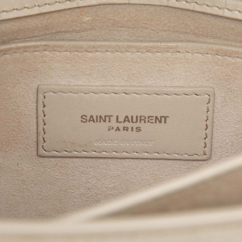 Saint Laurent YSL Logo Sunset Croco Shoulder — view 5