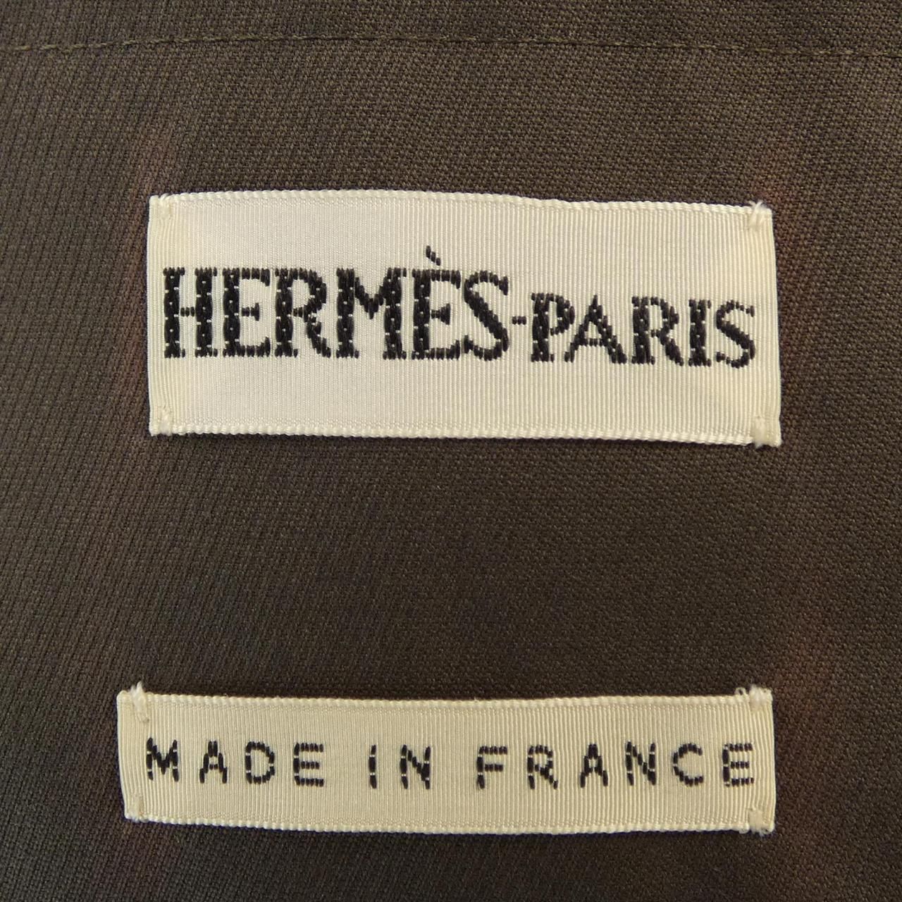 Hermes Button Coat Gray — view 4