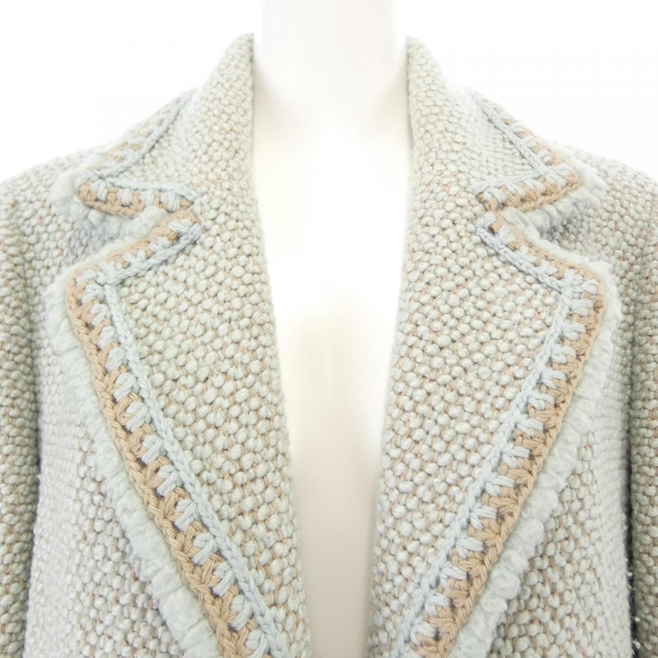 Chanel Vintage Coat Blue — view 5
