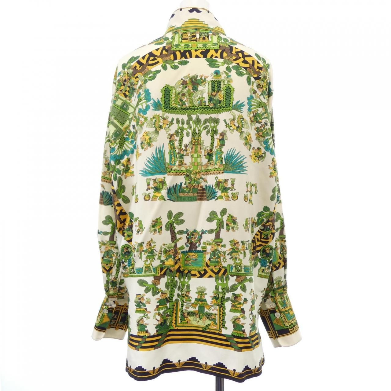 Hermes Astres Et Soleils Twill Lane Shirt — view 2