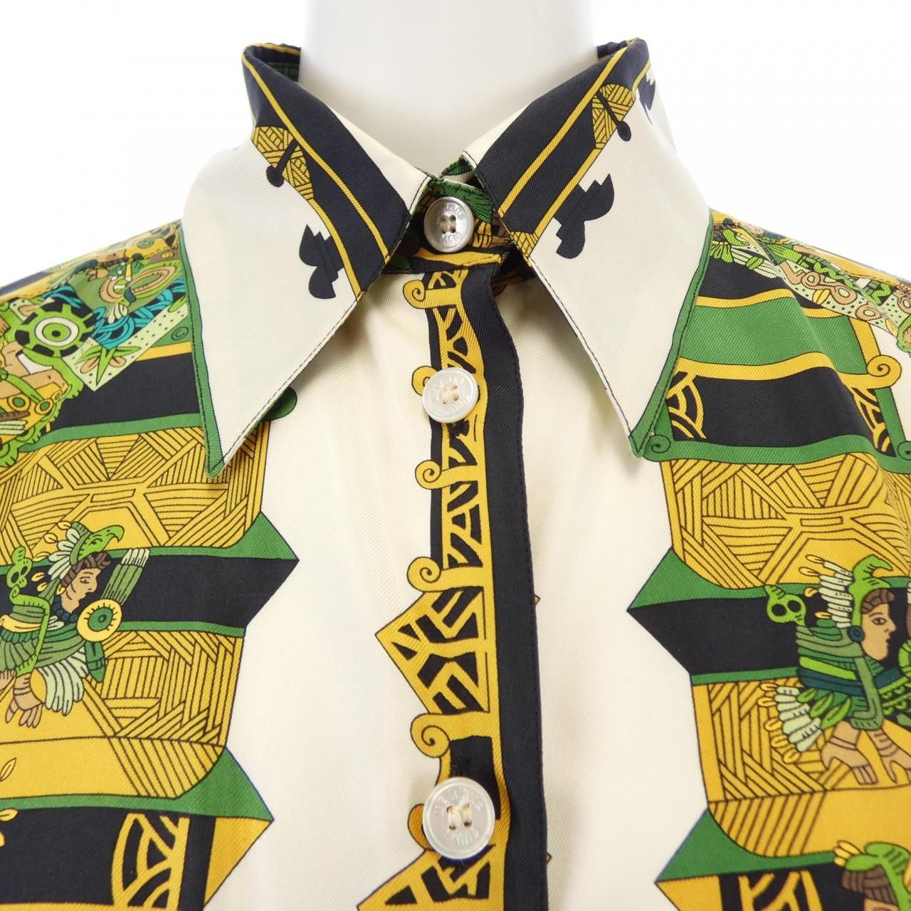 Hermes Astres Et Soleils Twill Lane Shirt — view 5