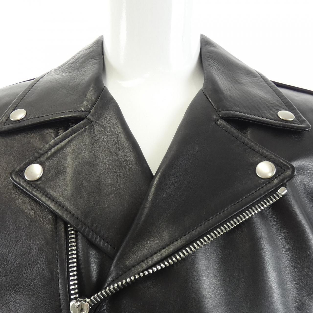 Saint Laurent Classic Motorcycle Jacket Leather Rider's — view 5