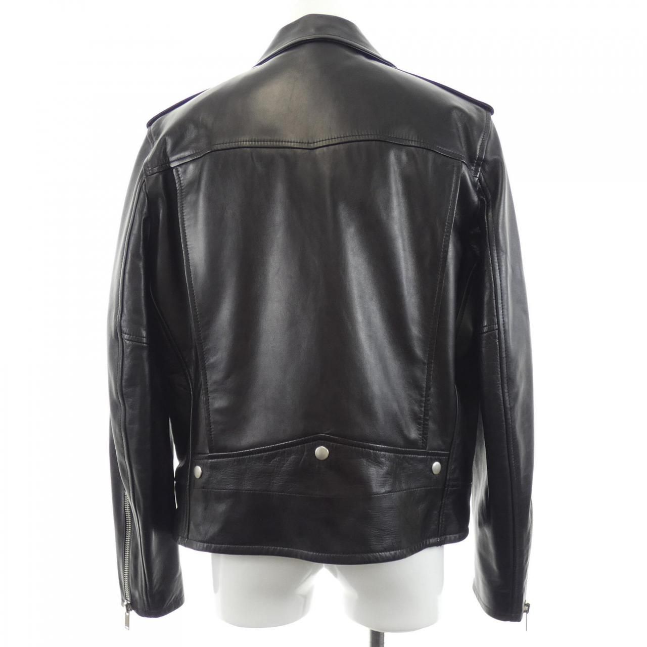 Saint Laurent Classic Motorcycle Jacket Leather Rider's — view 2