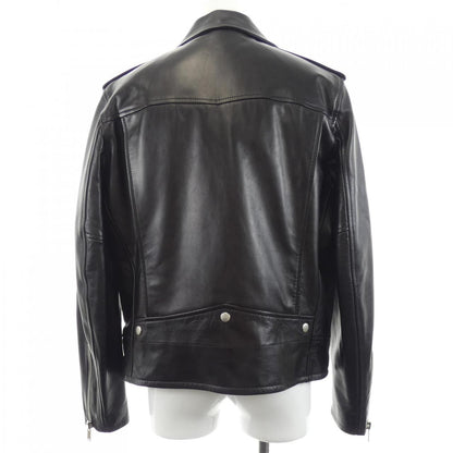 Saint Laurent Classic Motorcycle Jacket Leather Rider's — view 2