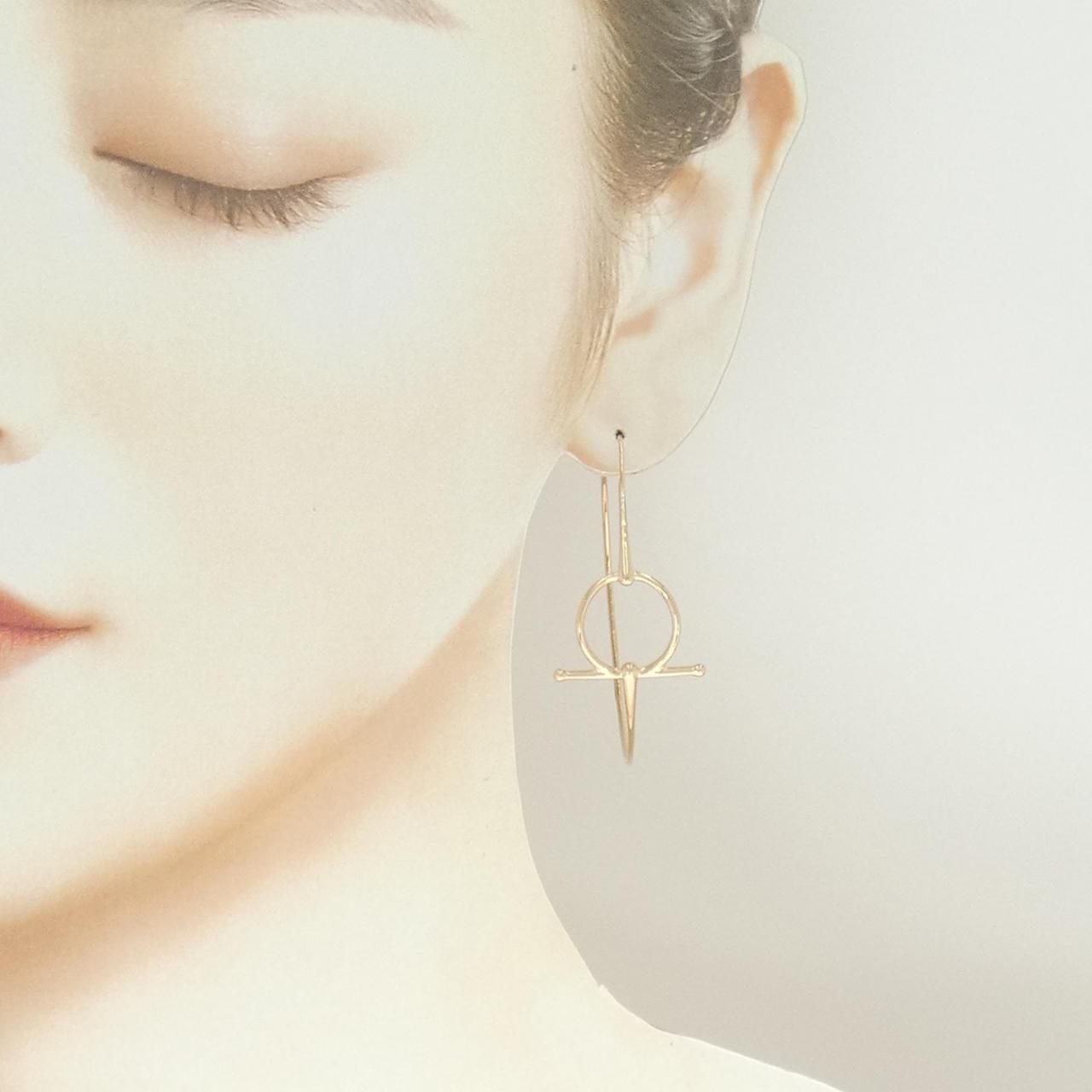 Hermes Earrings Gold — view 4