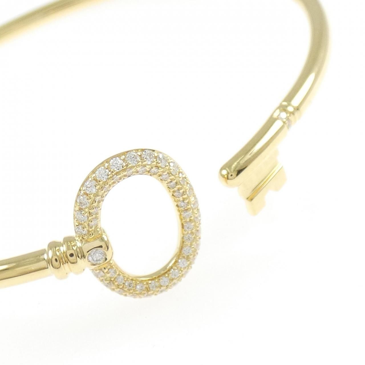Tiffany & Co Key Wire Oval Bangle Bracelet — view 2